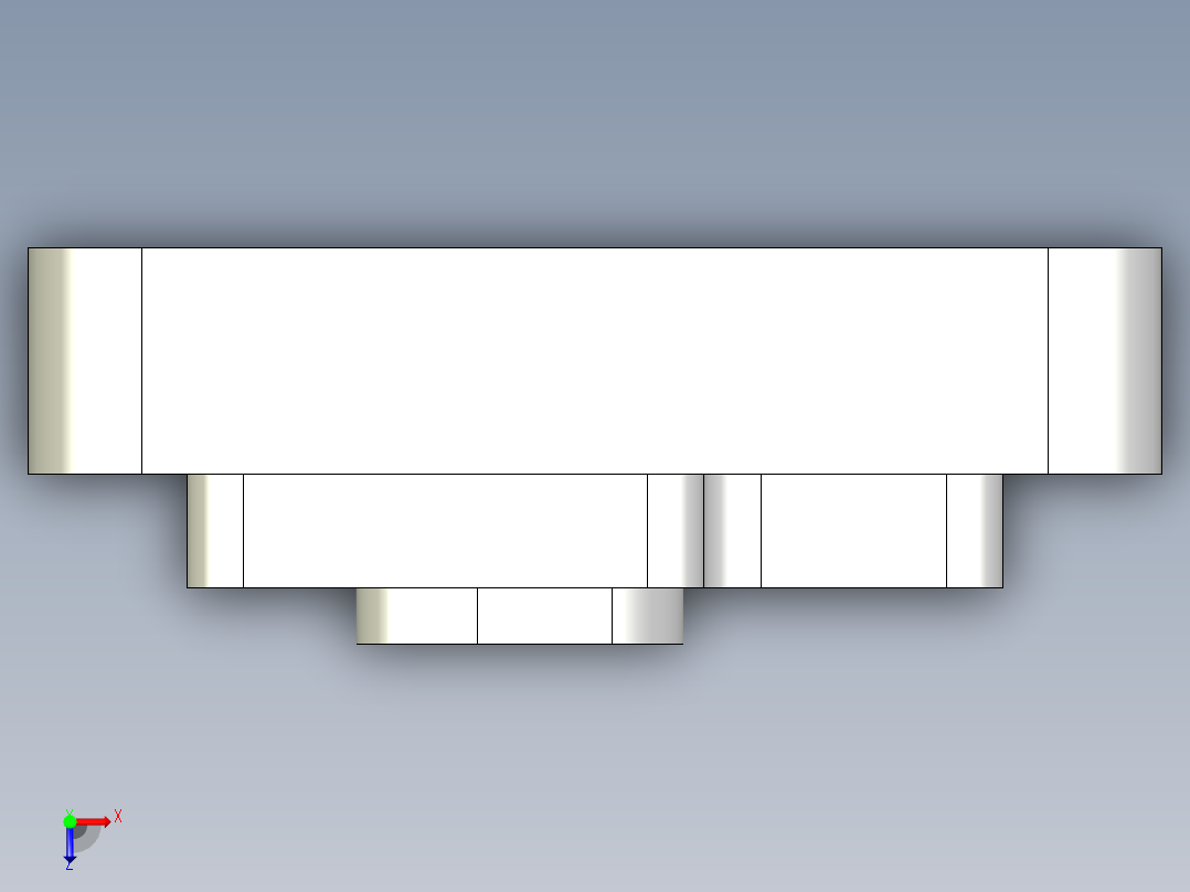 表面手工铣UG程序编程刀路俯视图