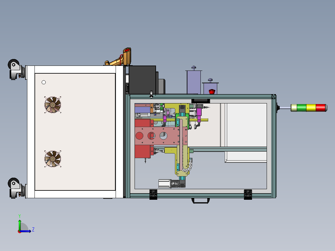 汽车按键试电机sw18可编辑左视图