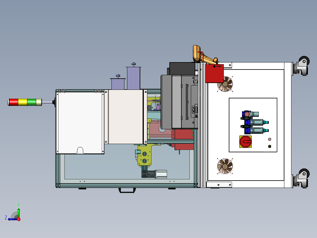 汽车按键试电机sw18可编辑右视图