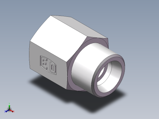 直通内螺纹接头、5DM-22-20正等轴测缩略图