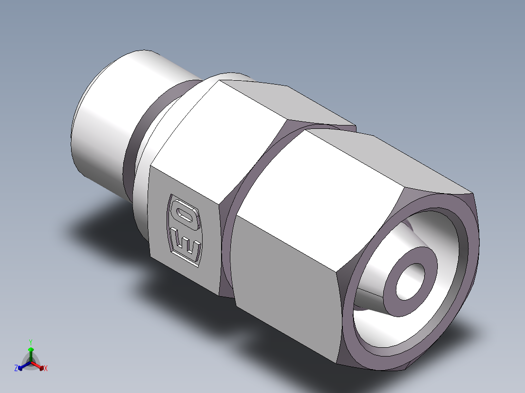 直通公制螺纹组合接头、2MD-14-16WD主视图