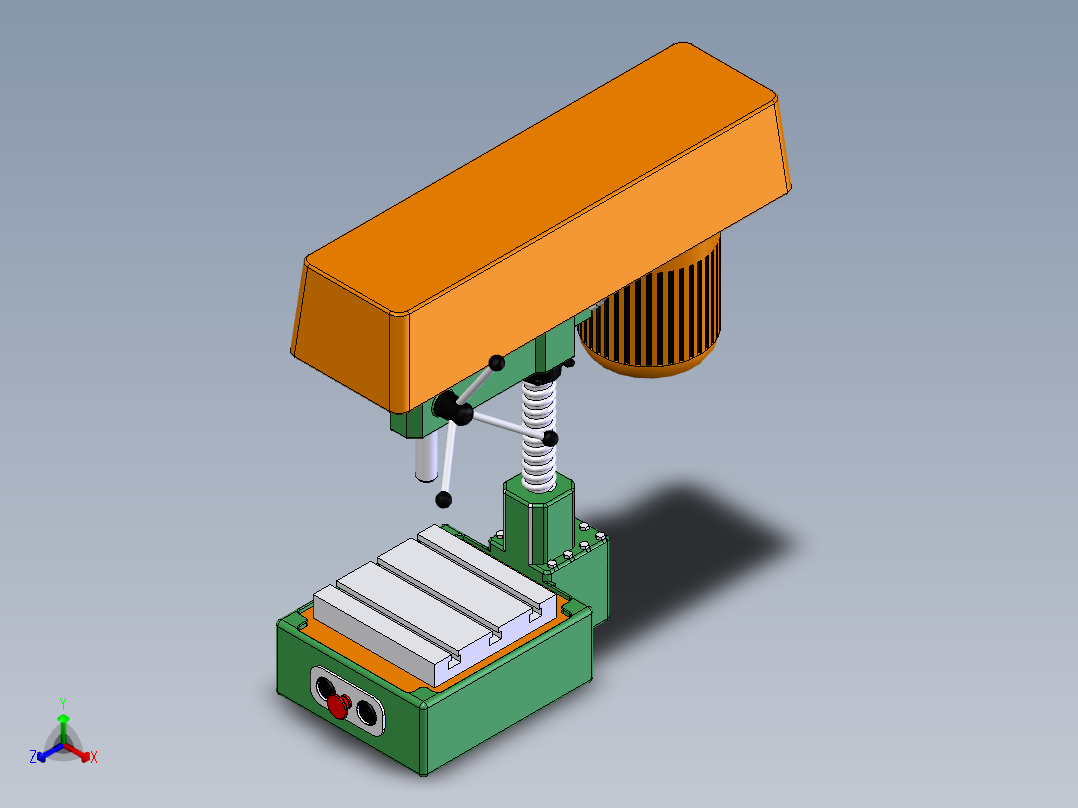 钻机正等轴测图
