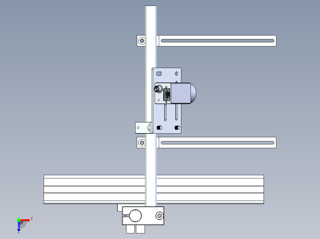工业相机建议安装支架俯视图