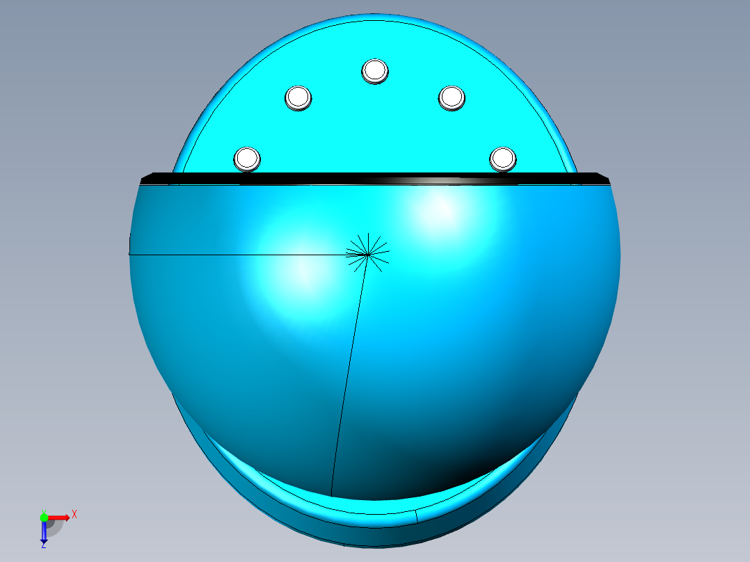 家用多媒体音箱俯视图