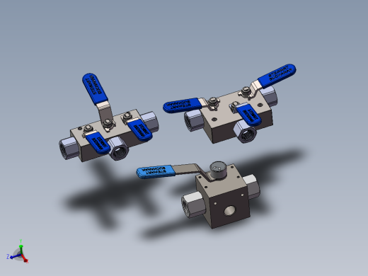 3款远程安装三阀-三通单阀-双截止和放气阀