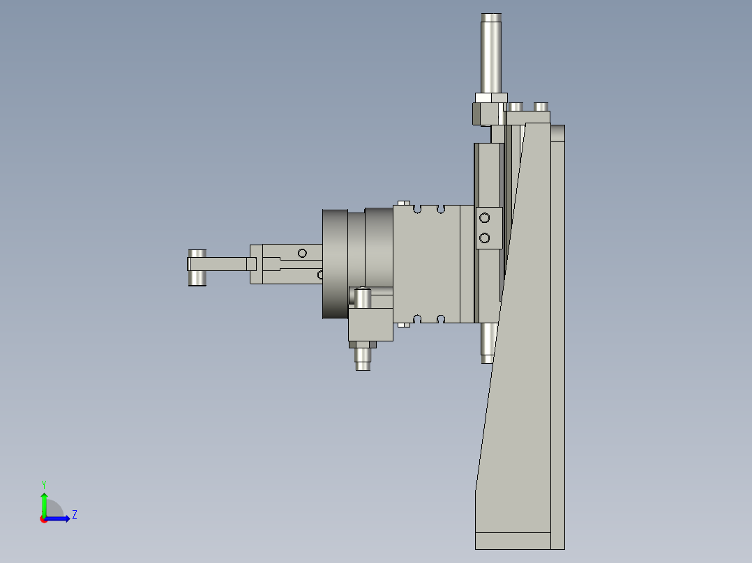 0下料组件左视图