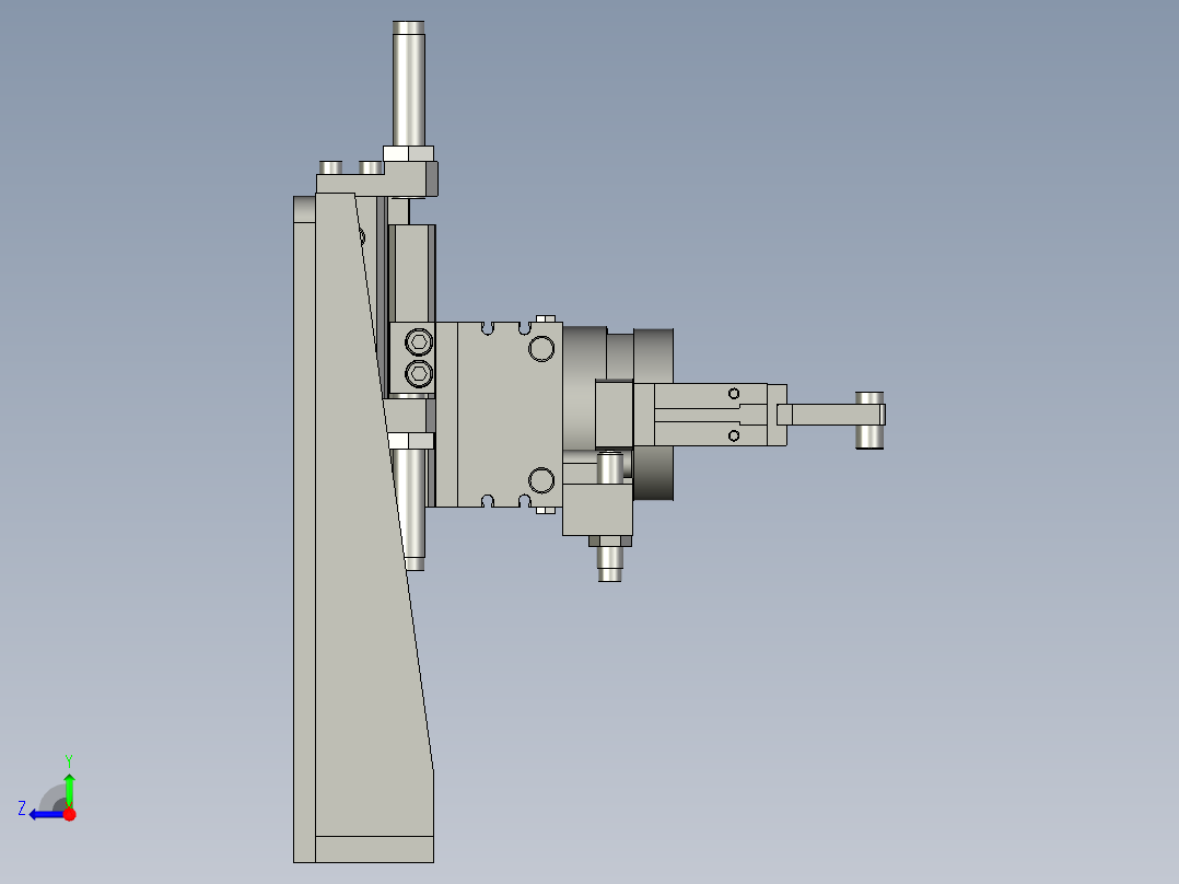 0下料组件右视图