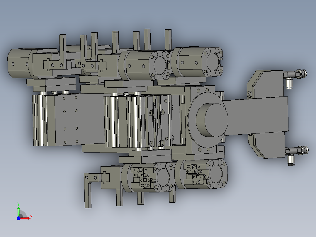 自动上下料机器手前视图