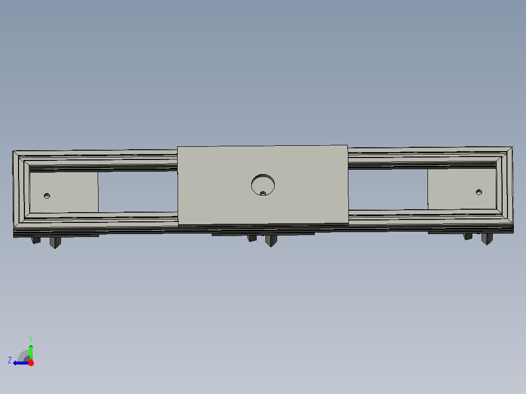 气动夹爪组件右视图