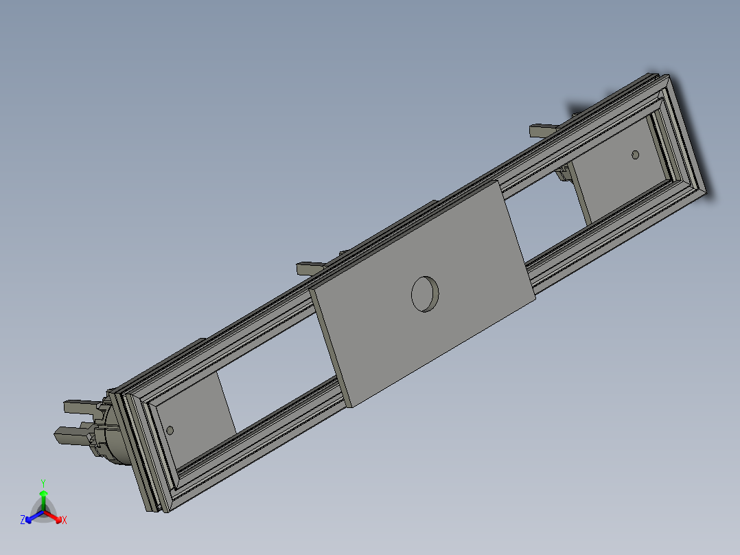 气动夹爪组件正等轴测图