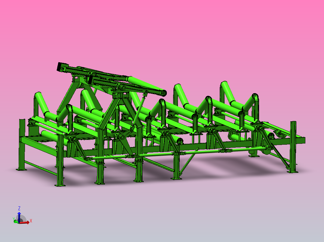 180V11D  带式输送机除水装置 B=1800 H=1700主视图