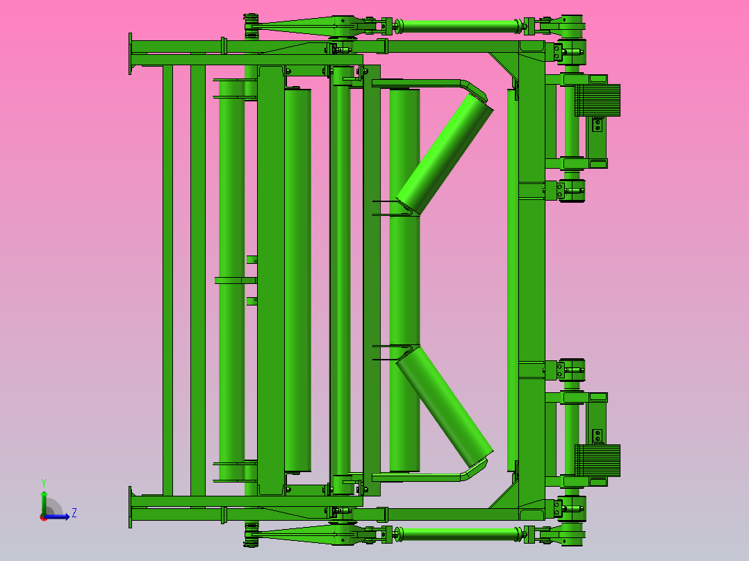 180V11D  带式输送机除水装置 B=1800 H=1700左视图