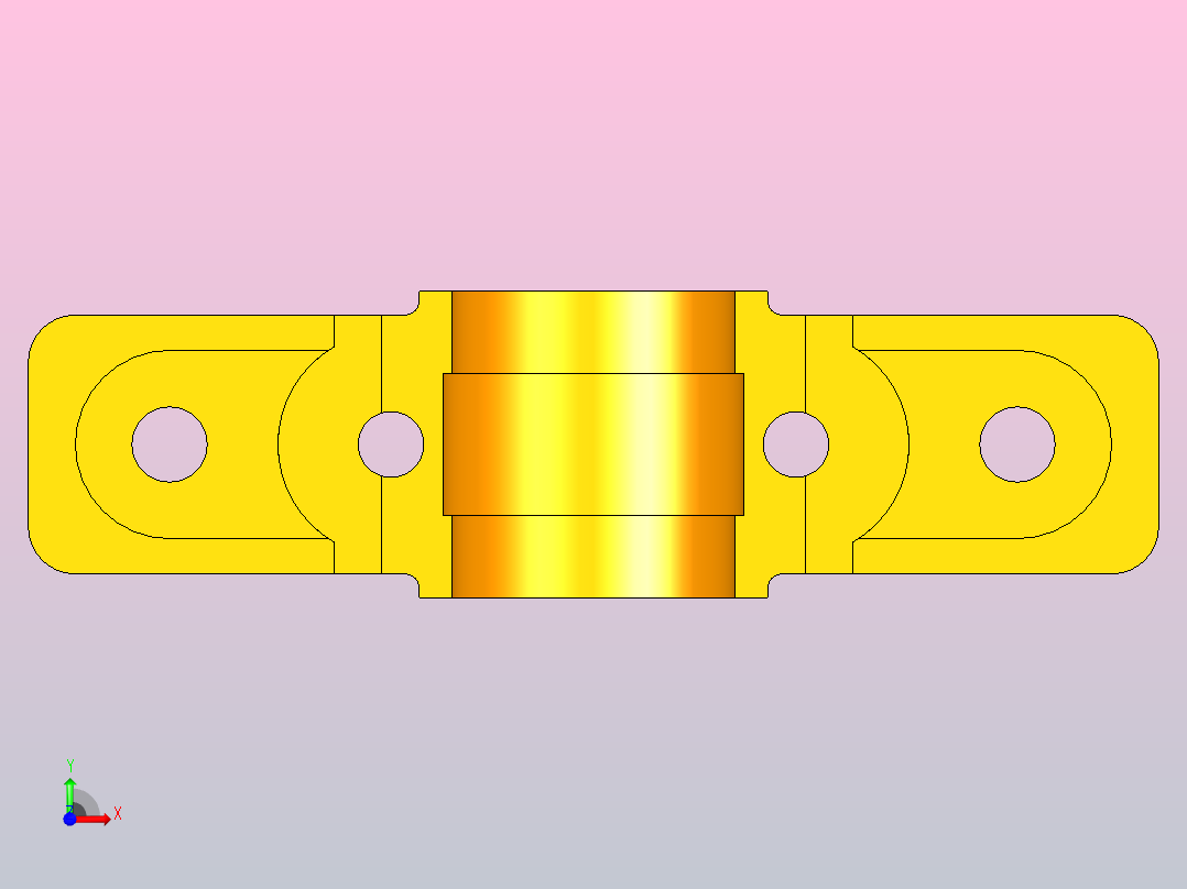 轴承座 (2)前视图