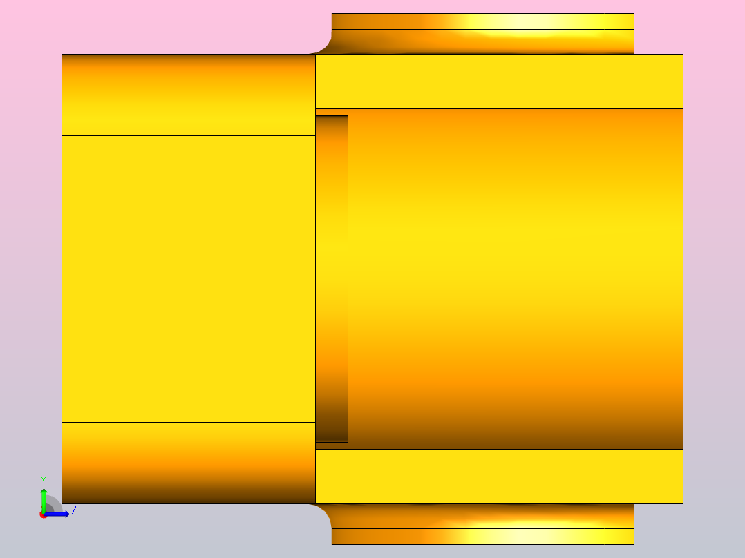 轴承座 (2)左视图