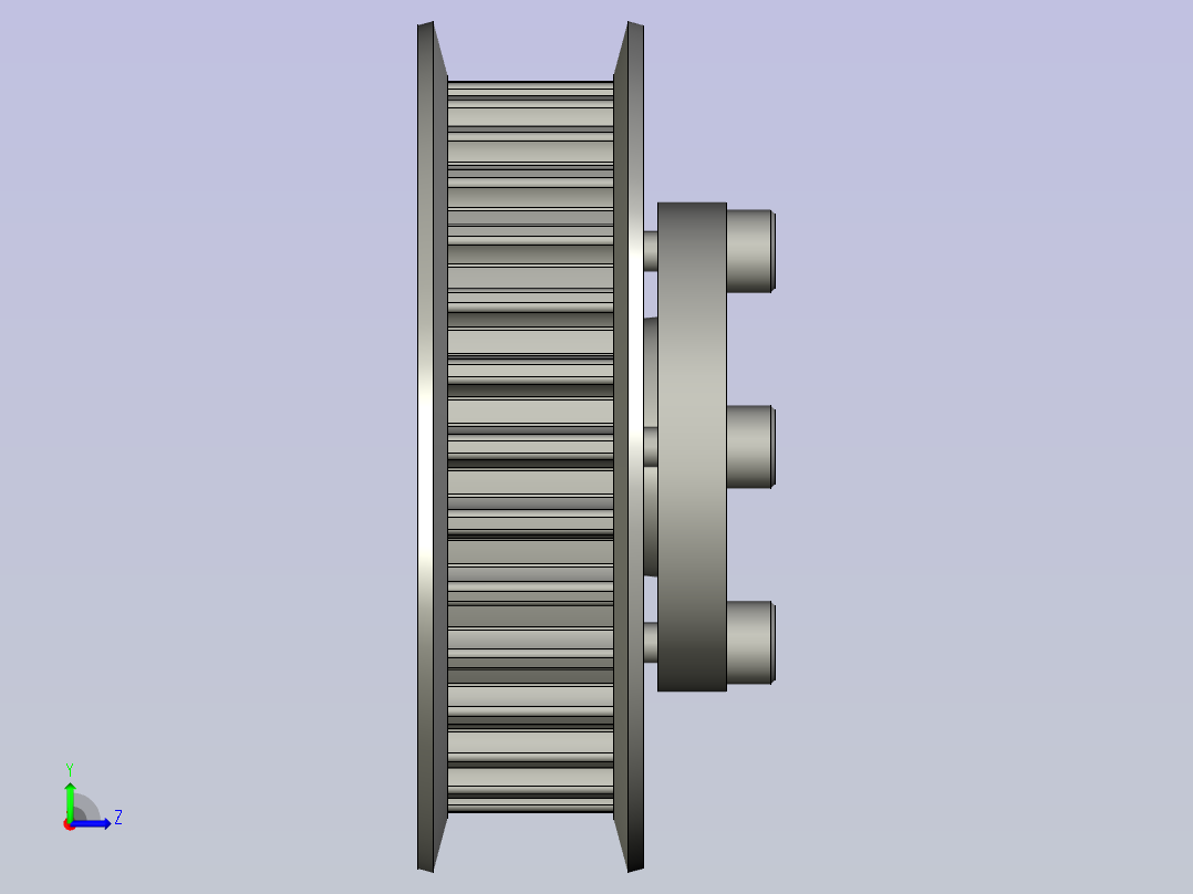 CZXD-免键同步轮-ECF05-S8M150-30-E-d24-恰合达左视图