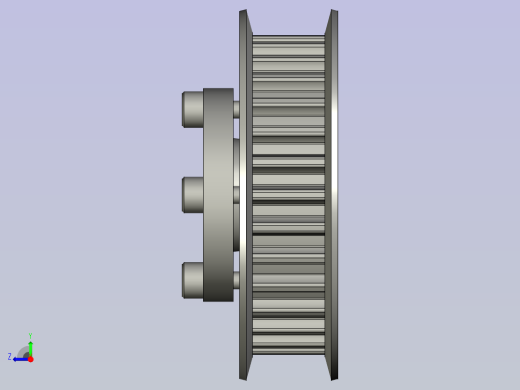 CZXD-免键同步轮-ECF05-S8M150-30-E-d24-恰合达右视缩略图