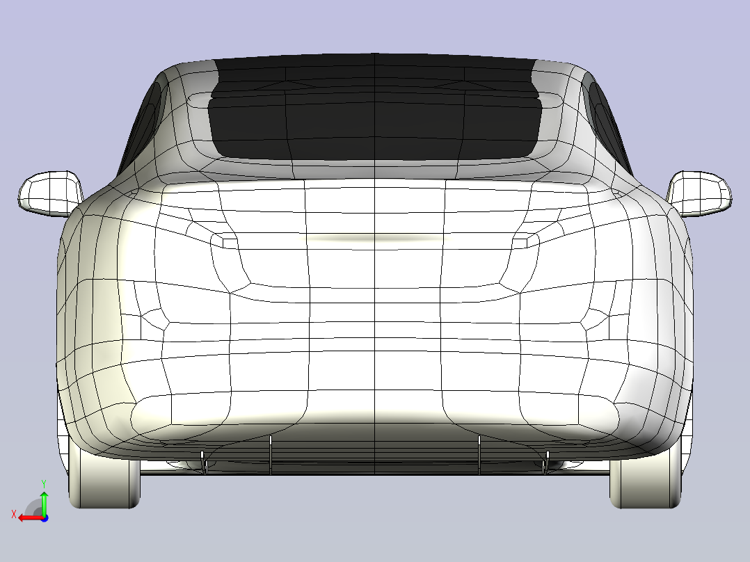 特斯拉Model s stp后视图