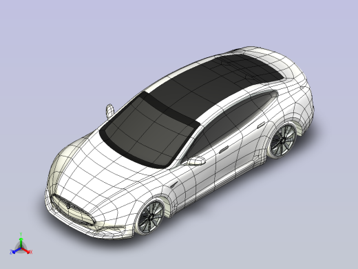 特斯拉Model s stp正等轴测缩略图