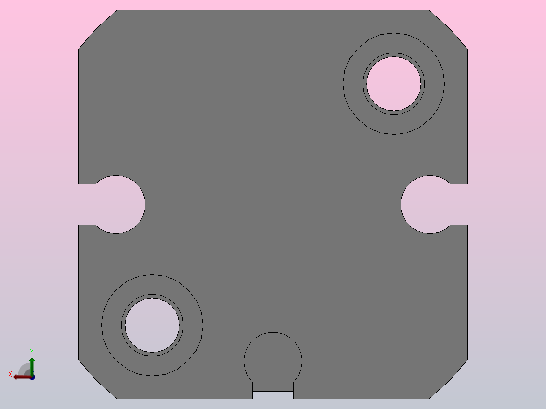 CQM薄型气缸╱导杆型 Φ12缸径[CDQMB12-20]后视图