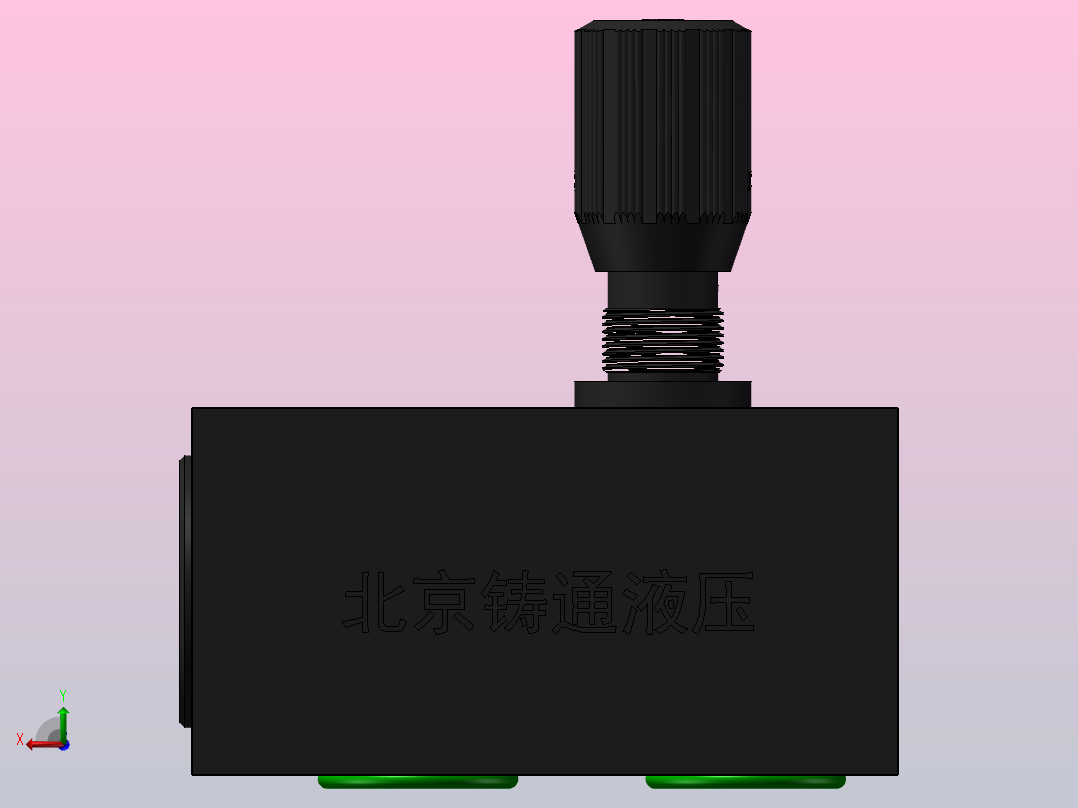 DRVP40 单向节流截止阀后视图