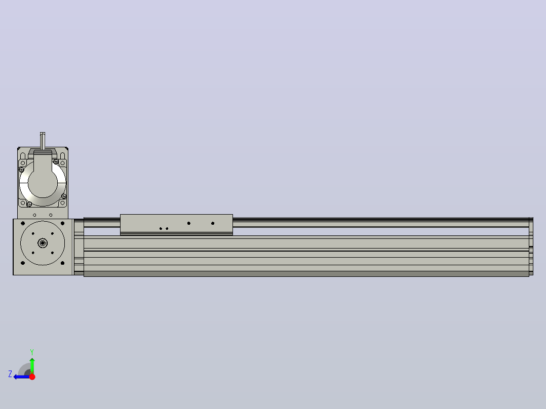 MT136BT半封闭皮带滑台[MT136BT.L100.300.LU.M40.C3]右视图