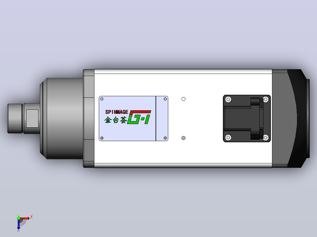 JTH5360A-ER25 雕刻钻铣主轴[JTH5360A-S09P2.20-ER25]俯视图