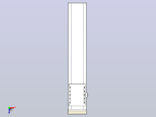 滚珠丝杠直线轴带导轨全封闭TPA-HCR-202D-2510C-L850-MP-Y-P75-N3俯视缩略图