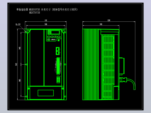 JSCC精研单轴伺服驱动器CAD MKA750Y38