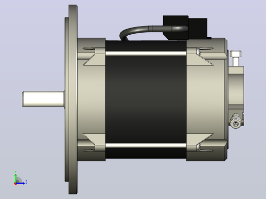 simel CD 41-2196-32型电燃烧器电机左视缩略图