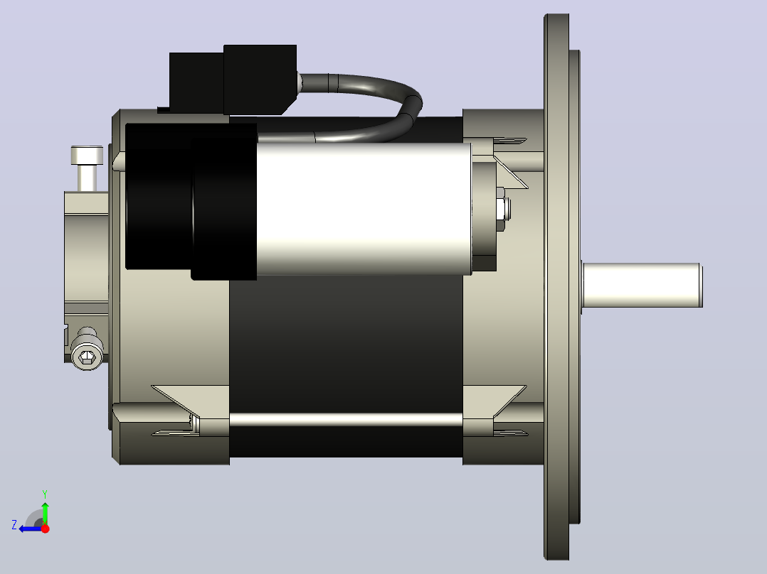 simel CD 41-2196-32型电燃烧器电机右视图