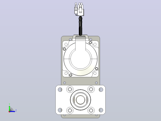 轻载电动缸TPA-ESR50-1610C-L400-MR-FA-W-P75-C3左视缩略图