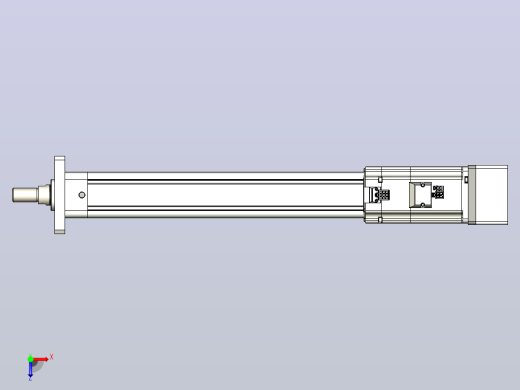 轻载电动缸TPA-ESR50-1610C-L400-MR-FA-W-P75-C3俯视缩略图