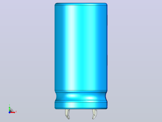 20 x 40蓝色BLUE1底片电解电容器前视缩略图