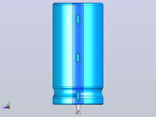 20 x 40蓝色BLUE1底片电解电容器右视缩略图