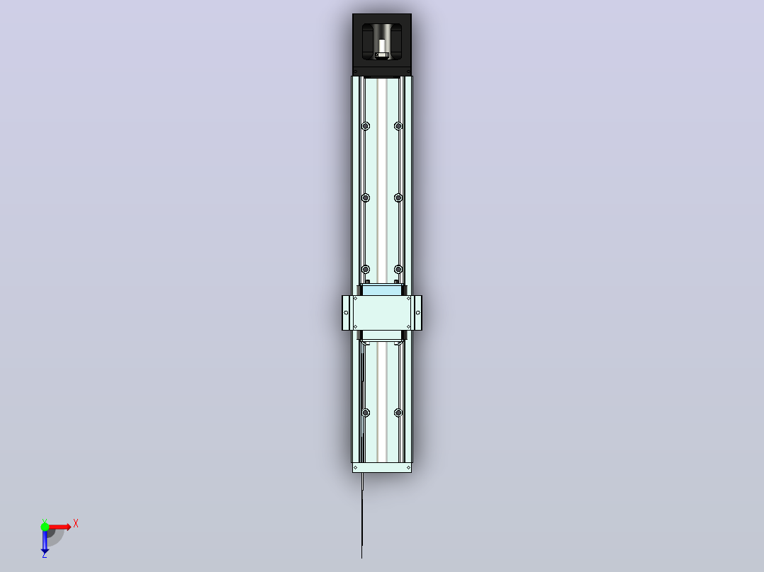 创锋精工电动滑台CFK86S-540俯视图