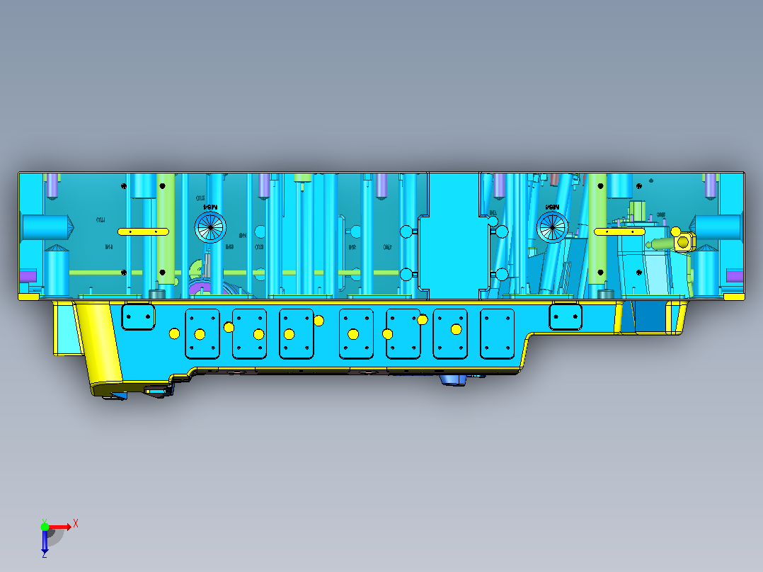 M150099-SUV后侧尾数据-一侧与B柱模具结构一致俯视图