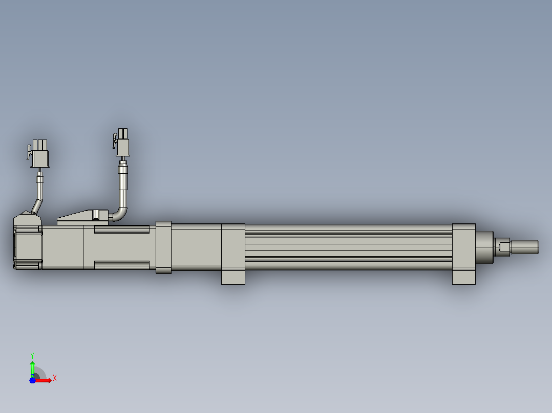 轻载电动缸TPA-ESR25-1002C-L100-M-LB-W-P10-C3前视图