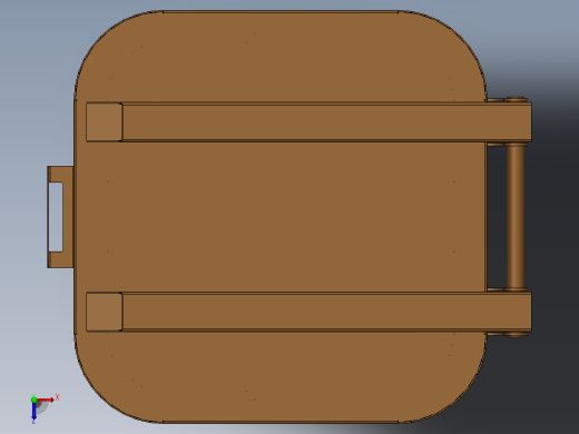 垃圾箱 垃圾处理设备sheet-metal-waste-bin-300l-模型格式为 sw stp x_t俯视缩略图