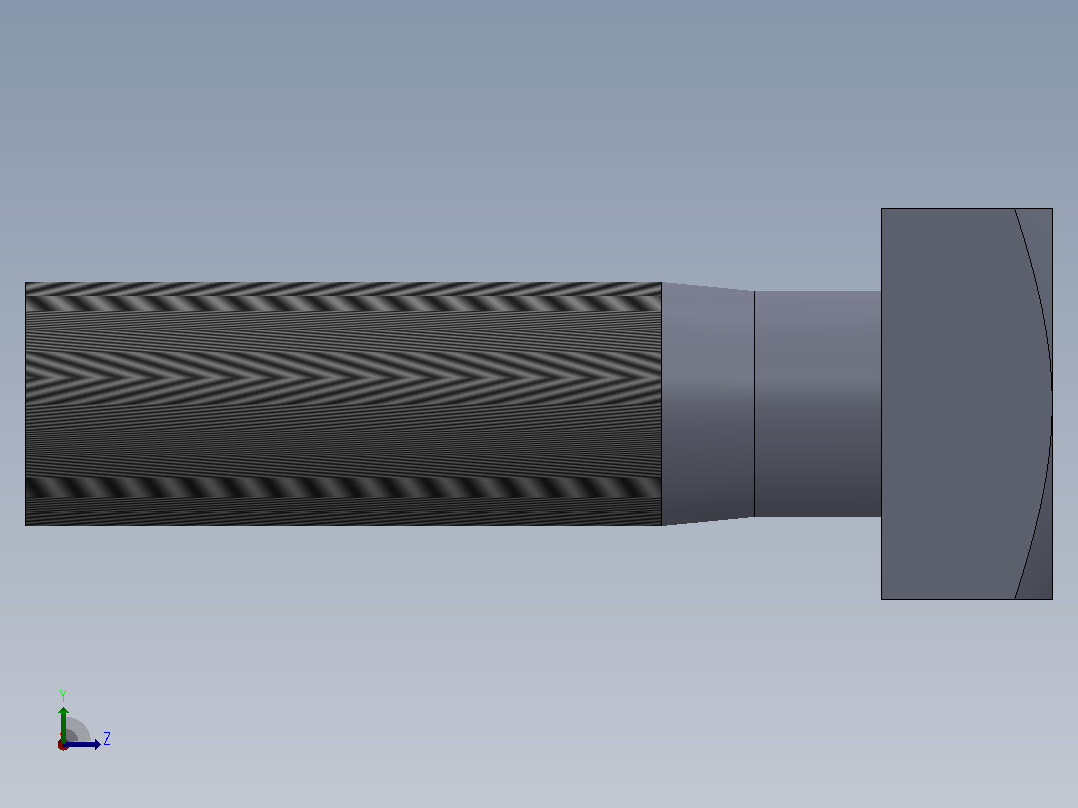 多套GBT8-GBT35方头螺栓3D模型Solidworks设计左视图