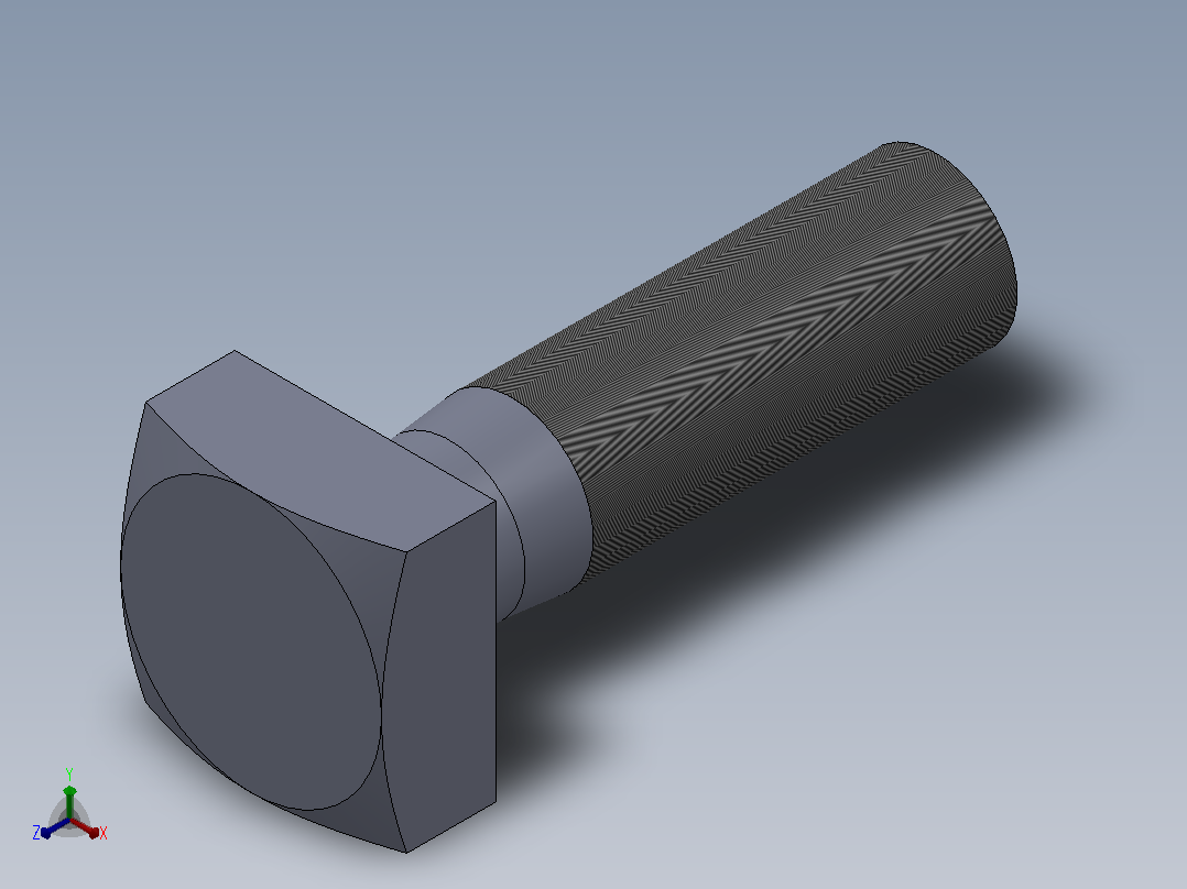 多套GBT8-GBT35方头螺栓3D模型Solidworks设计正等轴测图