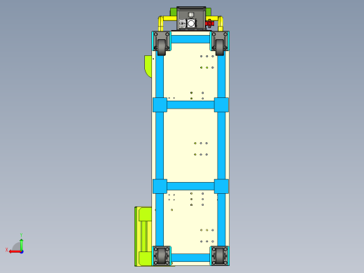 轿车前防撞梁内板焊装夹具后视缩略图