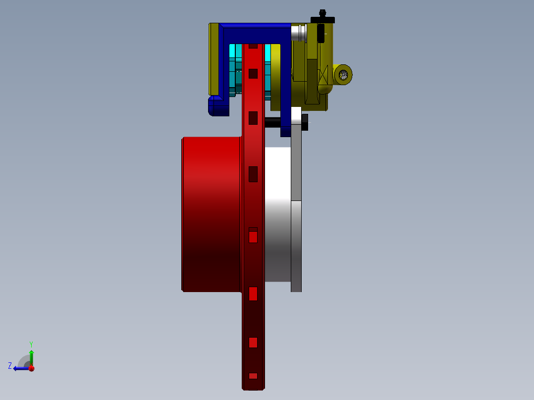 汽车盘式制动器设计右视图
