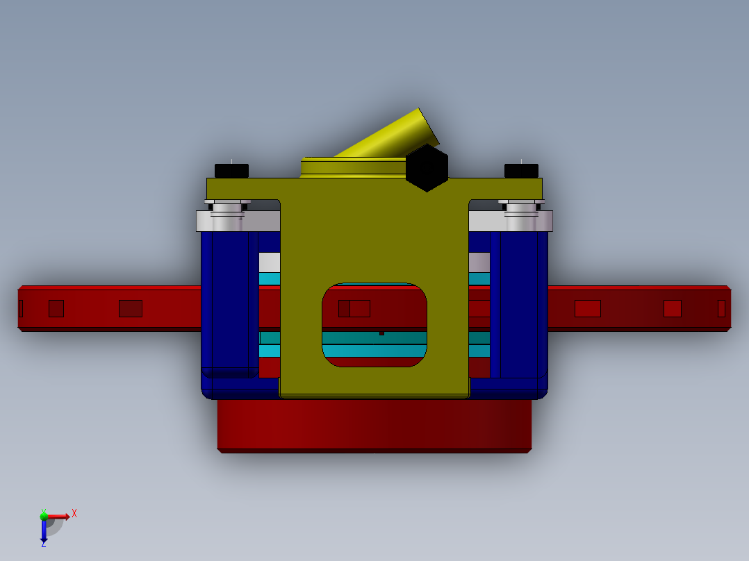 汽车盘式制动器设计俯视图