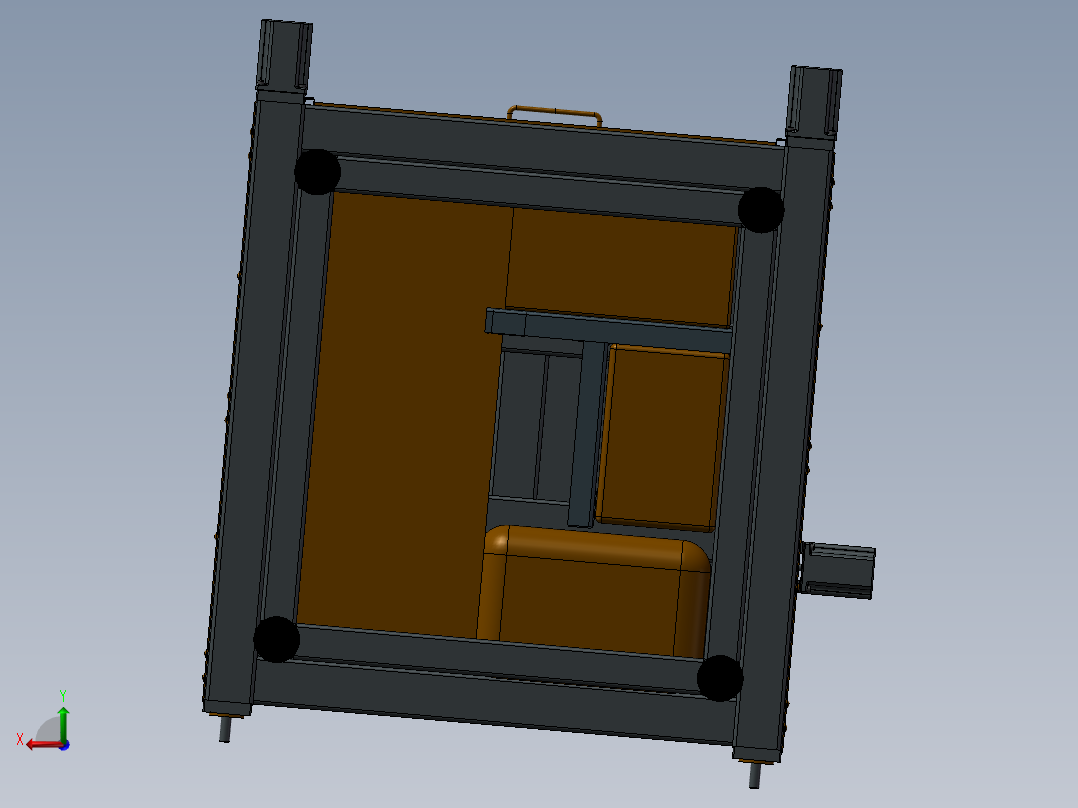 经典数控铣床（多轴联动）后视图