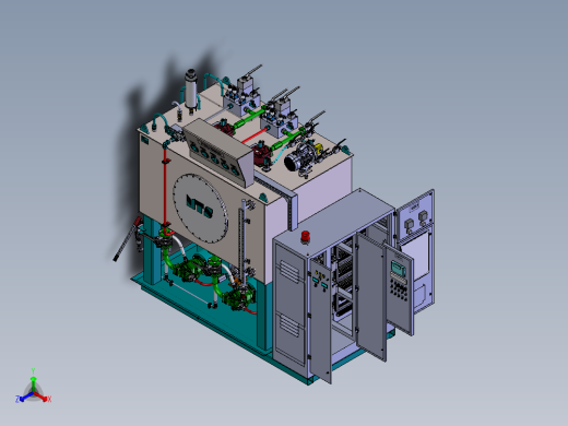 液压泵站正等轴测缩略图