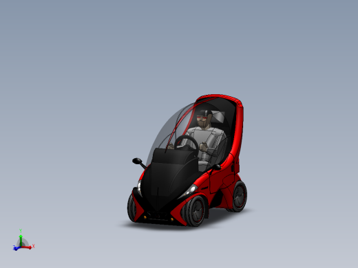 单人概念环保小汽车图纸