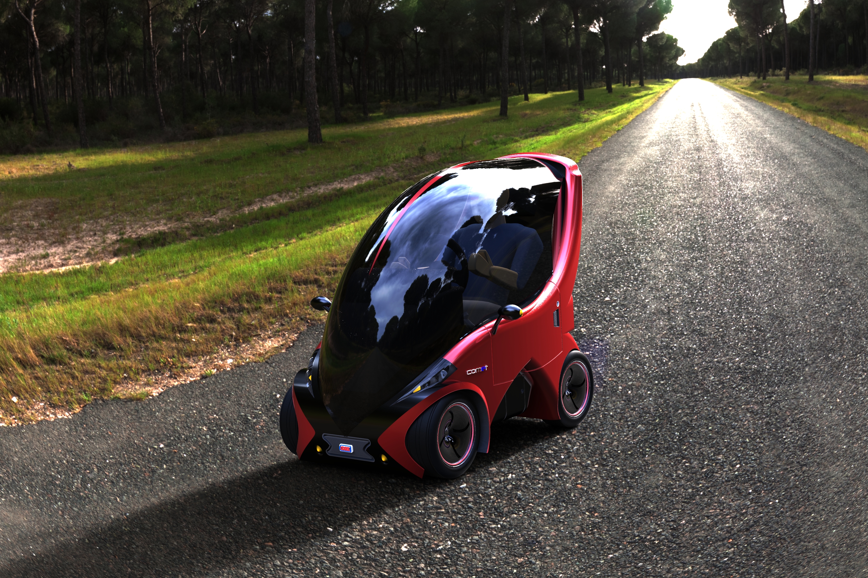 单人概念环保小汽车图纸