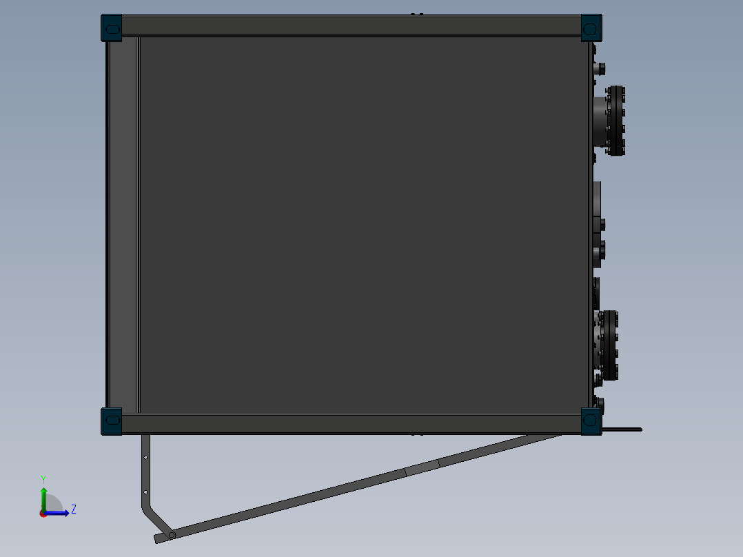 自行捆绑存储罐左视图
