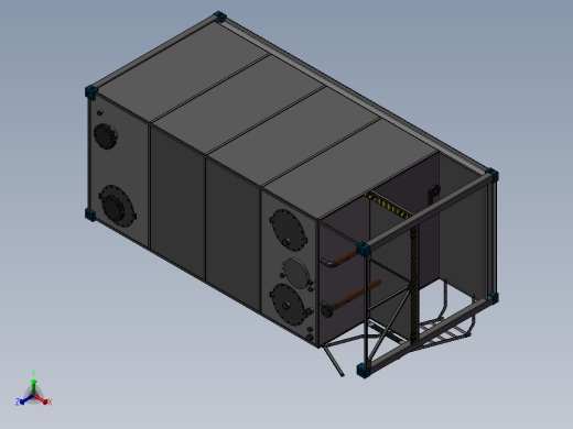 自行捆绑存储罐正等轴测缩略图