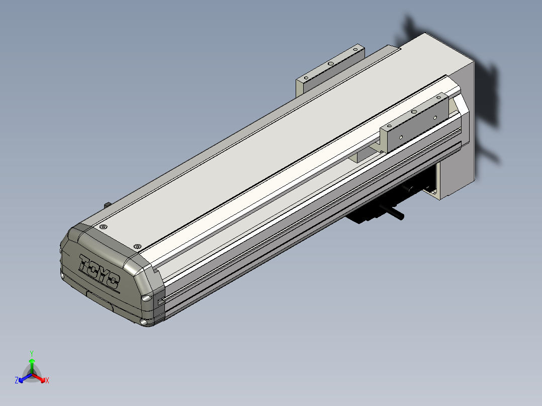 Toyo东佑达直线模组-ETH13-300-BM-200W正等轴测图